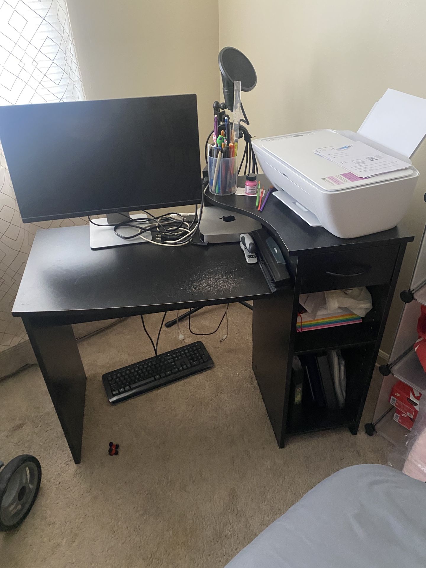 Black Office Desk 