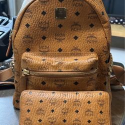 MCM Shark Studded Backpack 