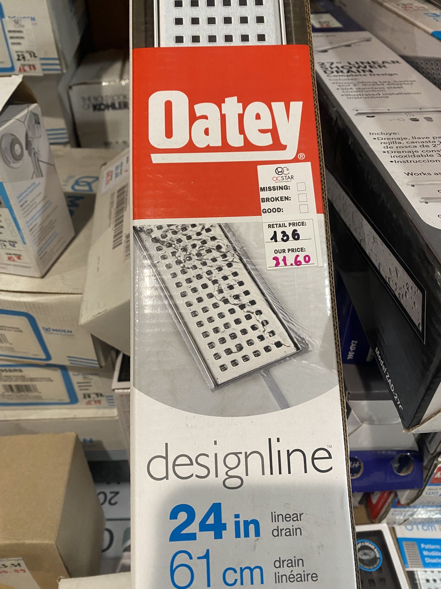 Oatey 24 inch Linear Shower Drain