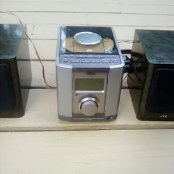 Radio JVC  AM FM CD with Inputs Sounds Nice