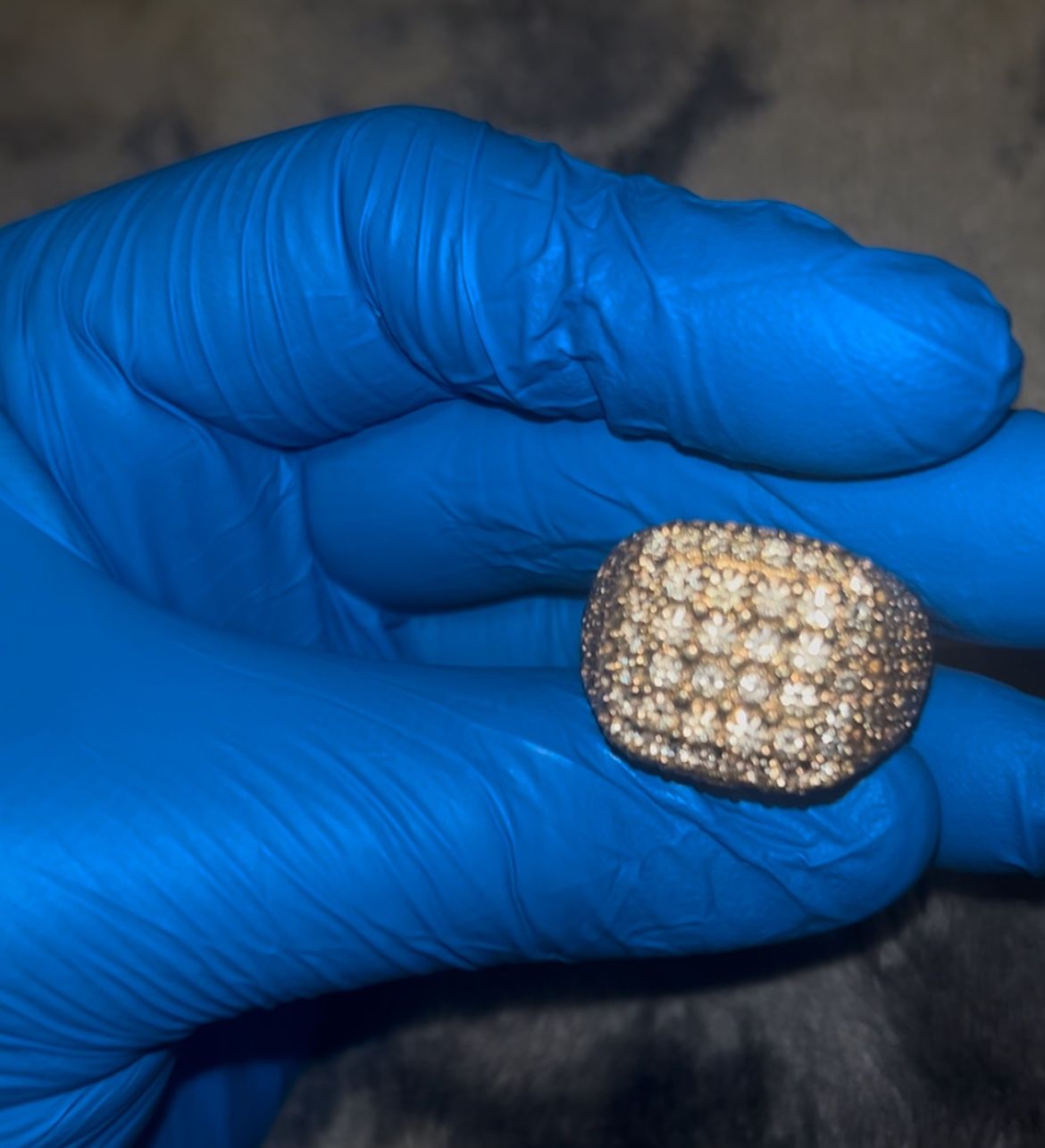 New 14k gold 8ct vs1 diamond pinky ring 24g size 9