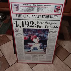 Pete Rose 4,192 Autographed Picture