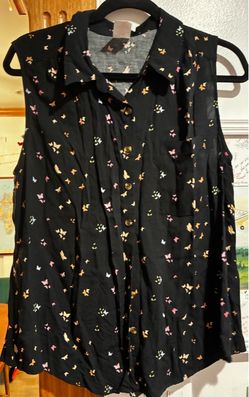 Butterfly sleeveless top