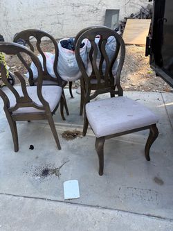 Dining table chairs