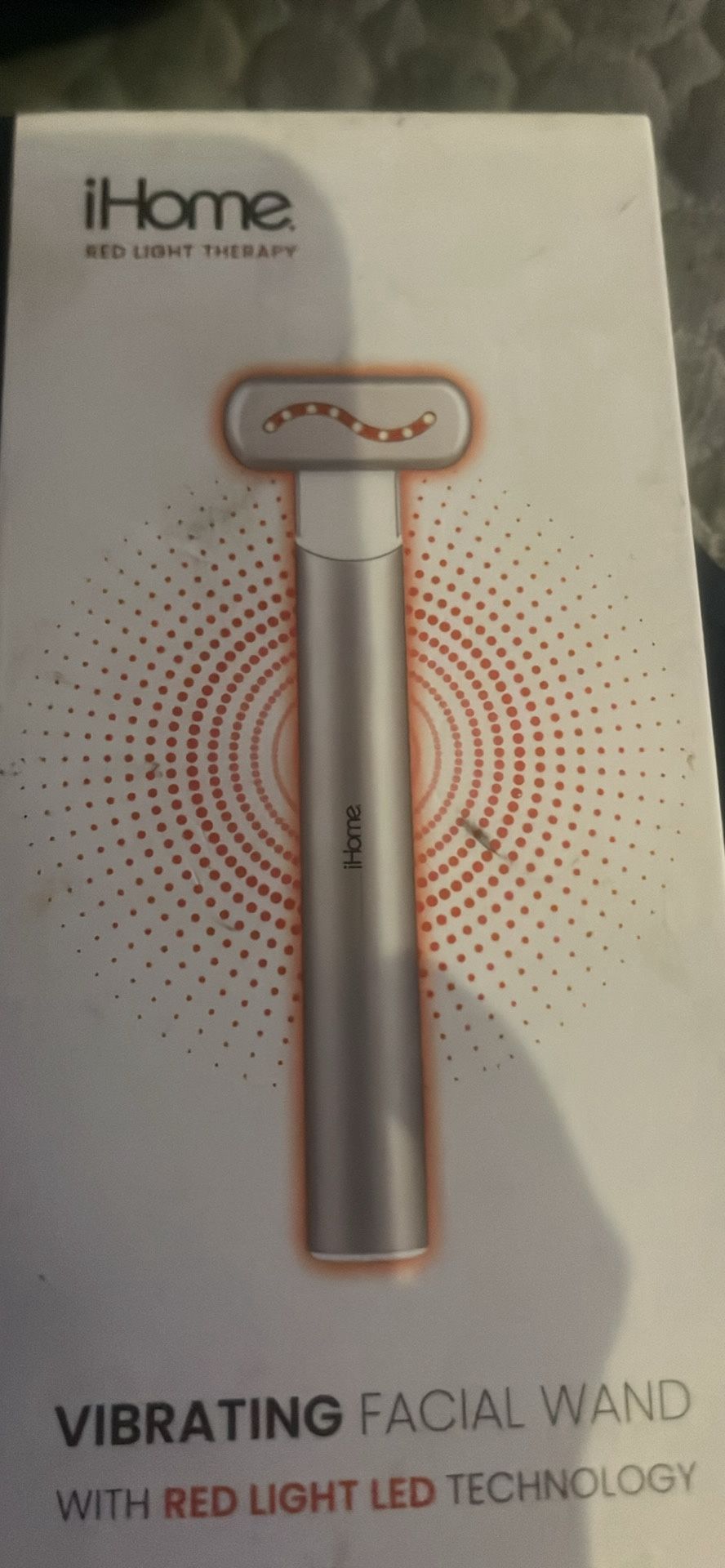 iHome Vibrating Red Light Facial Wand
