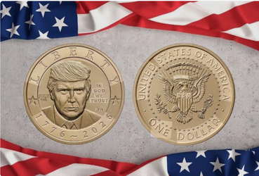 2026 Trump $1 Coin Bag $100 Face Value US Mint Semiquincentennial PRESALE
