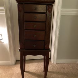 jewelry armoire - great condition - 36 tall by 10 by 13