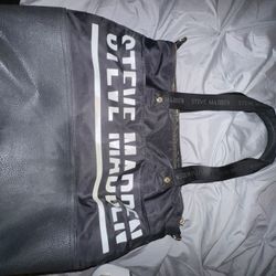 Steve Madden Black Tote Bag 