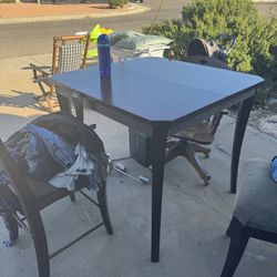 Table  With 4 Chairs Matching Not Pictured Here