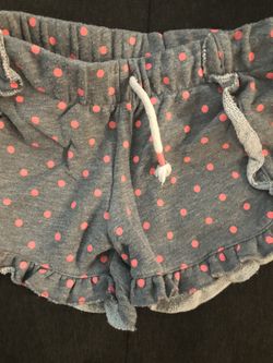 Cat & jack girls polka dot shorts 6 / 6X