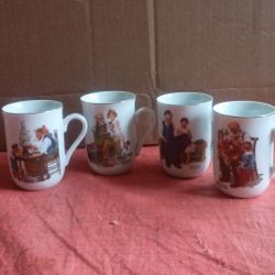 Norman Rockwell Cups