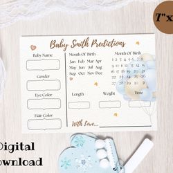 Baby Shower Prediction Game