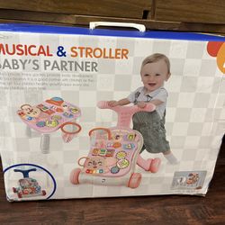 Like new Pink Baby Walker / Activity Center - read description