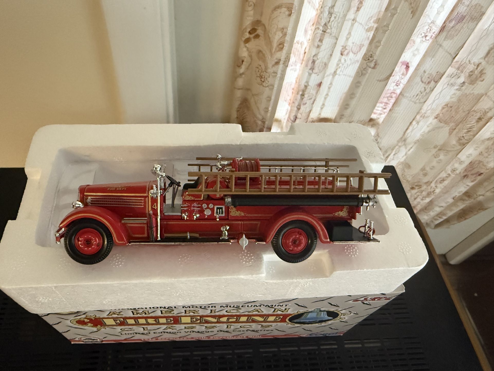 cast iron fire truck