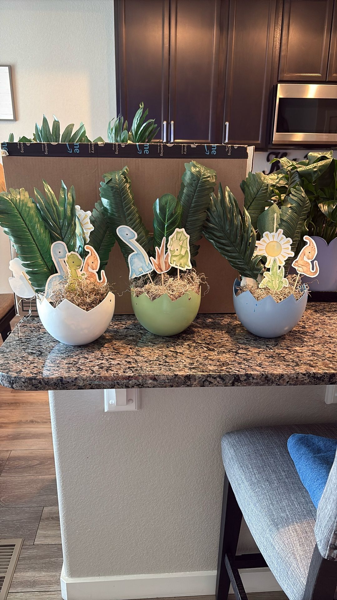 Dinosaur Themed Baby Shower Centerpieces