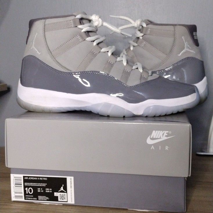 Jordan 11 Cool Gray Size 10