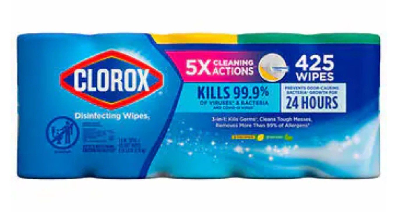 Clorox Disinfecting Wipes 5 Pack 