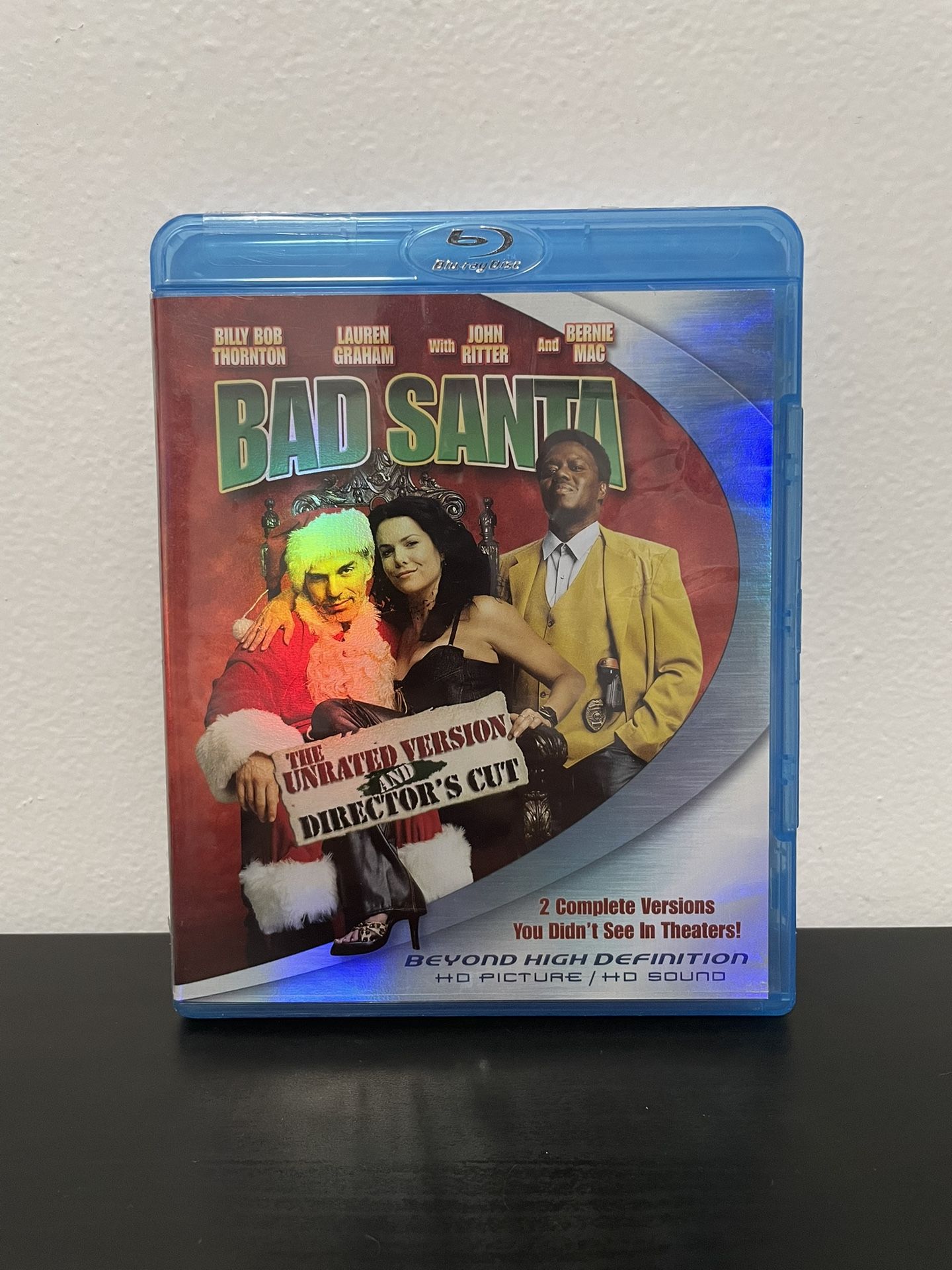Bad Santa Blu-Ray Unrated & Directors Cut Billy Bob Thornton Christmas 2007