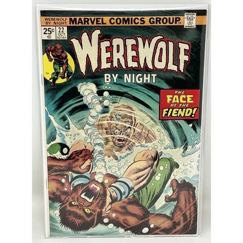 Vintage Marvel 1974 Werewolf By Night #22 Comic Book - VF+ 8.5