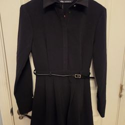 Zara Black Belted Dress Size XS
