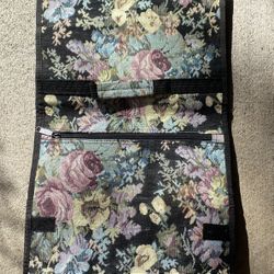 Vintage Fabric Shopping Cart With Wheels