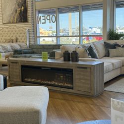 Tv Stand XL 92inches With Firelplace