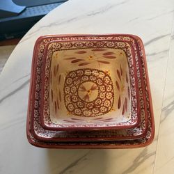 Temptations serving and three-piece bakeware set