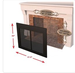 Fenwick Small Glass Fireplace Doors