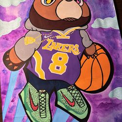 Kobe Bryant Kanye Bear Art Painting