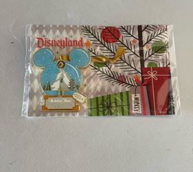 Disneyland 2024 Holiday Time Jumbo Matterhorn Pin Ornament