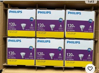Philips LED T3PAR38 13W 120V Dimmable Light Bulbs Bright White 6-Pack (contact info removed)104
