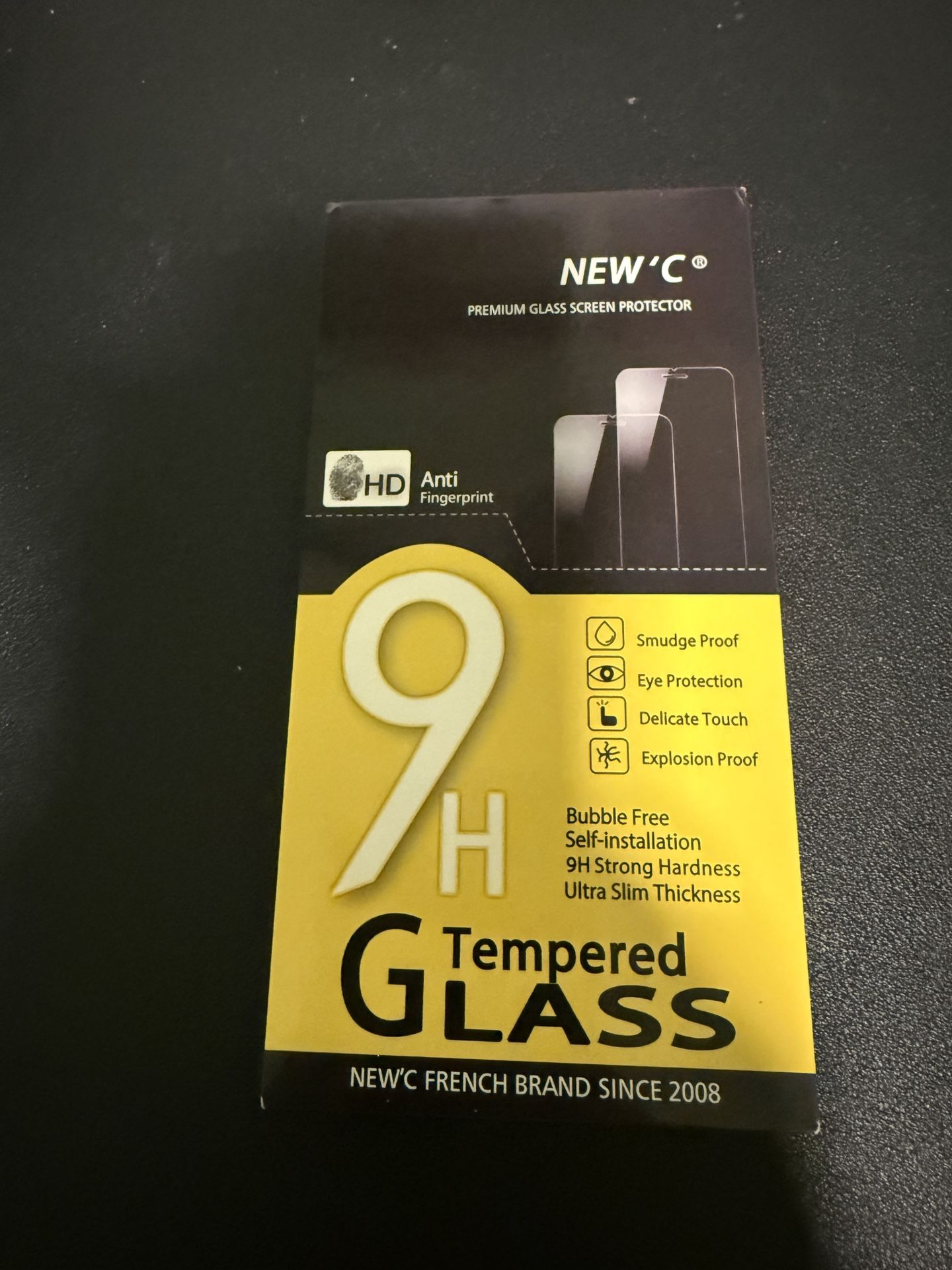 NEW'C 3 Pack Tempered Glass Screen Protector iPhone 12 Pro Max, 6.7"