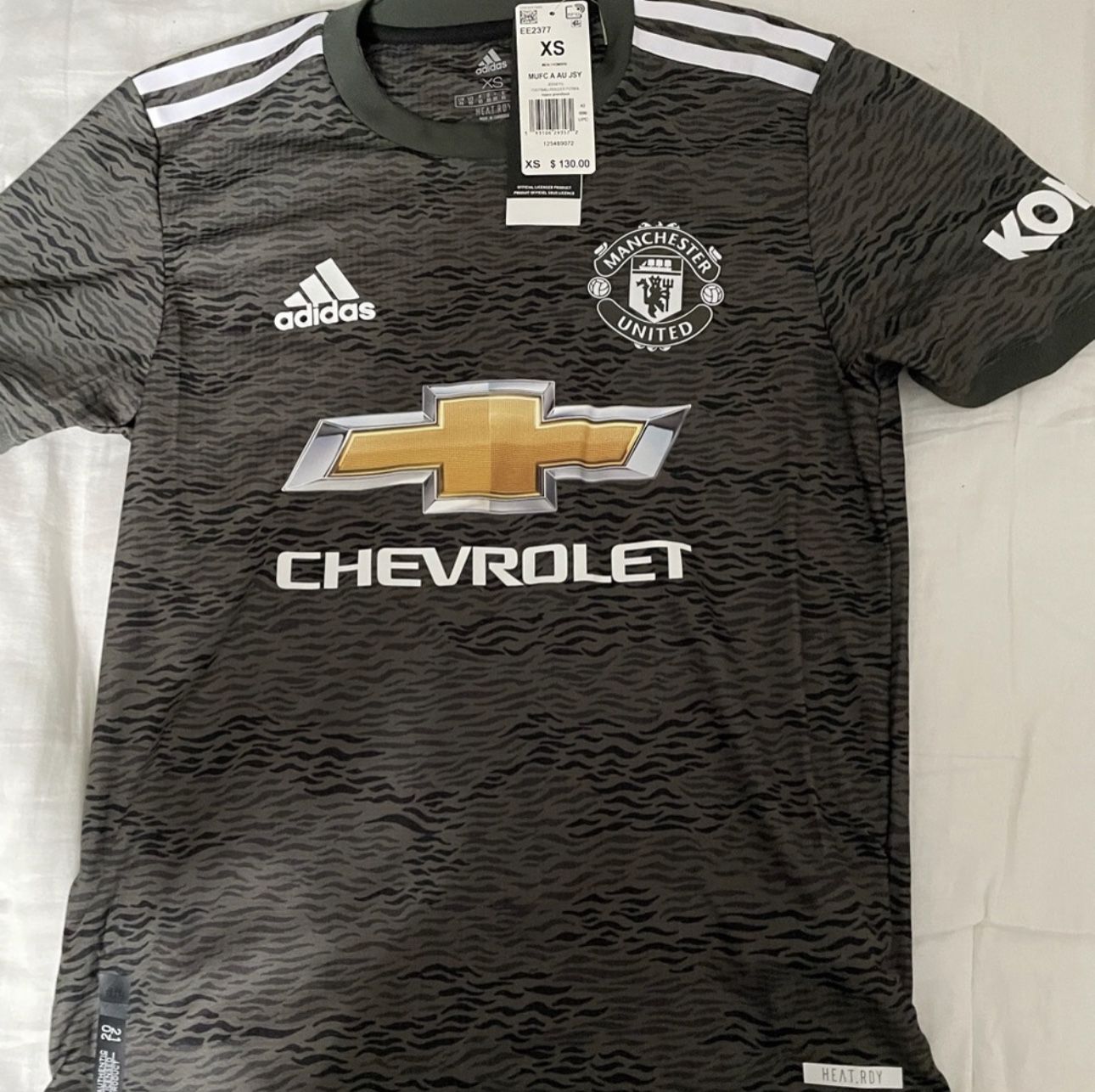 Manchester United Authentic Adidas Jersey (XS) Retails for $130, image size:1290x1286