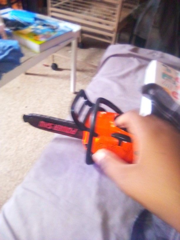 Chainsaw Prop Power Saw Logo Not Real It Is A Toy