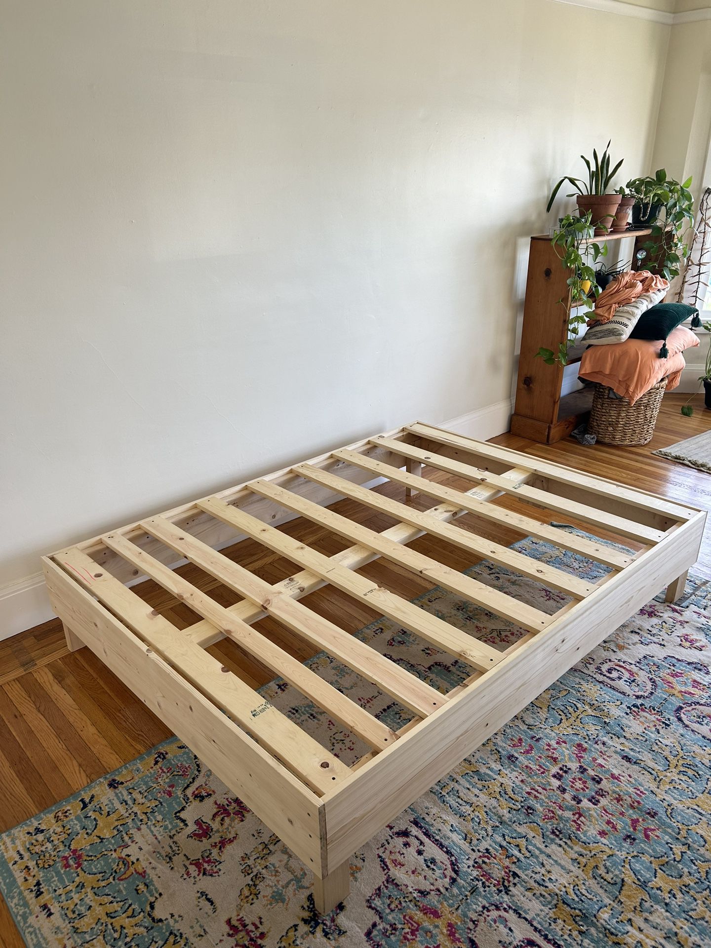 Handmade Wooden Queen Size Bed Frame