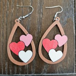 Valentine Earings Brand New. Took Out Of Package