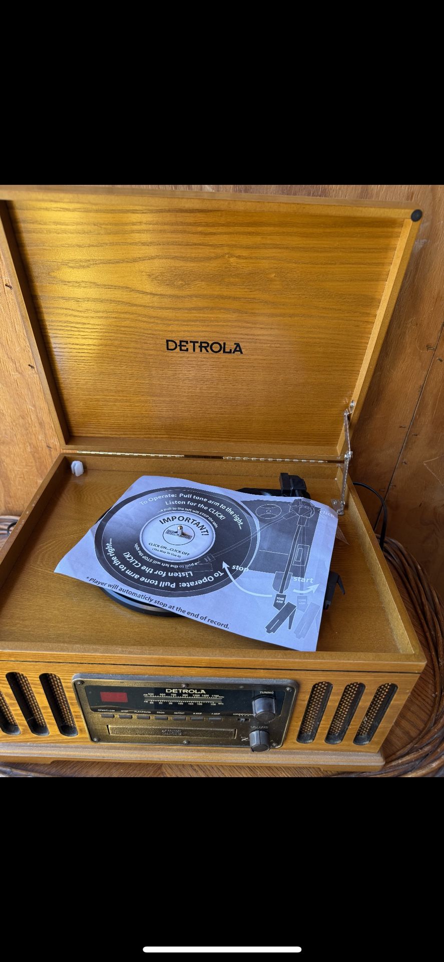 Detrola Turn Table