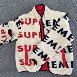 Supreme Reversible Fleece Logo Jacket