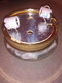 Clear Glass Light Fixture - *Brand New*
