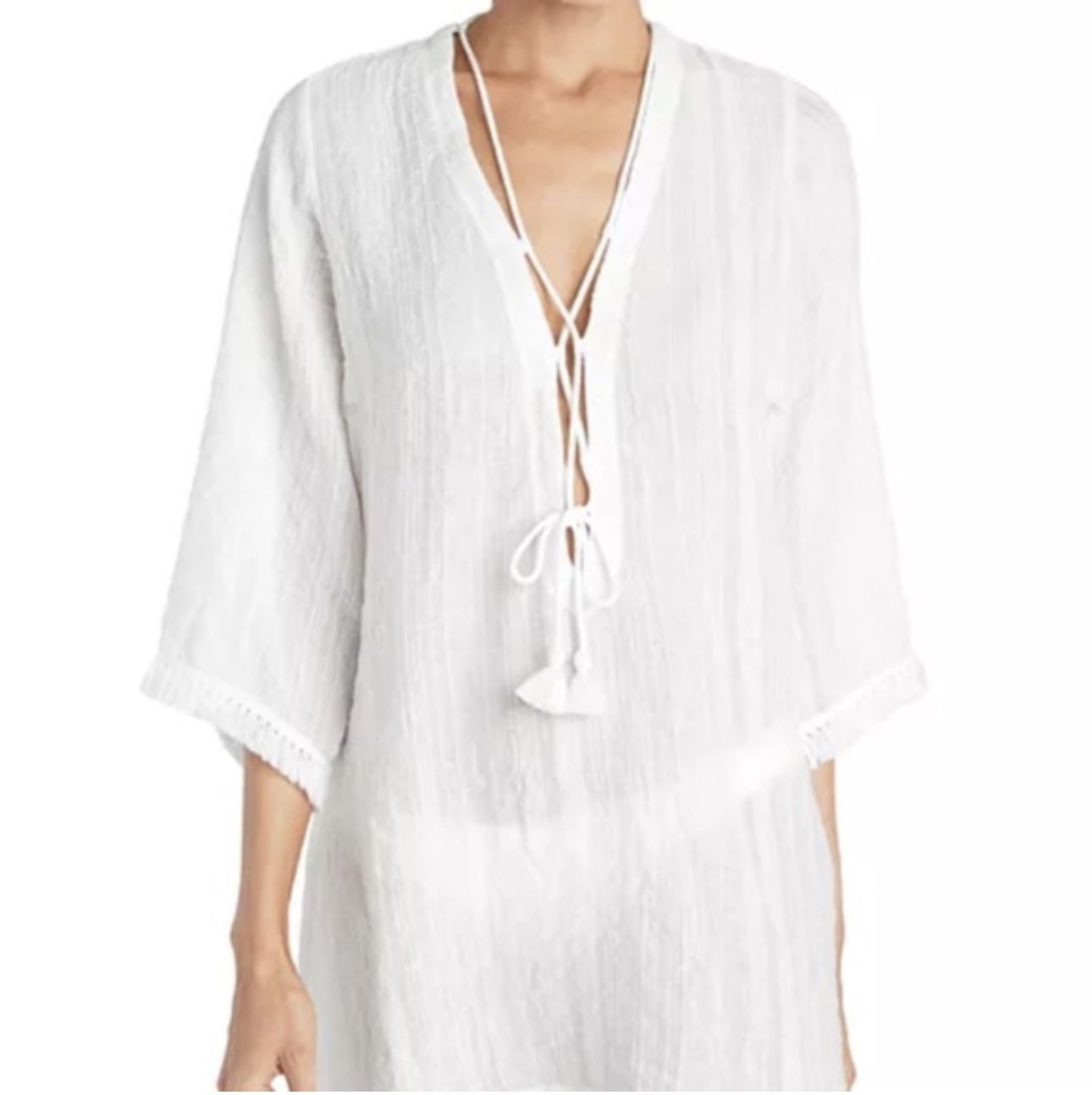 Robin Piccone White Swim Cover-Up/Tunic - New with Tags