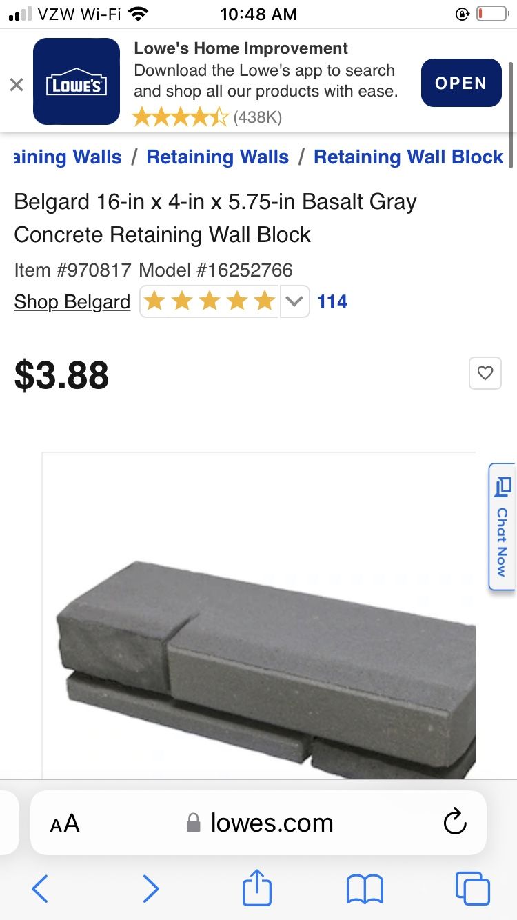 45 Lowes Belgard Retaining wall Blocks