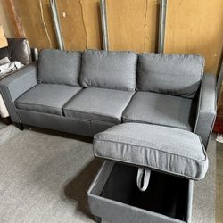 Storage Ottoman & Couch 🛋️ Brand New 