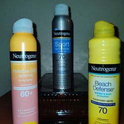 All Brand New!!! 🌞  Neutrogena Sun Care Products - Sport/Beach Defense/ Invisible Daily (((PENDING PICK UP TODAY)))