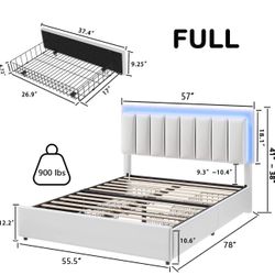 Bed Frame with LED Lights  - FULL 