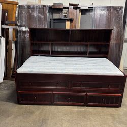 Twin captains bed $340