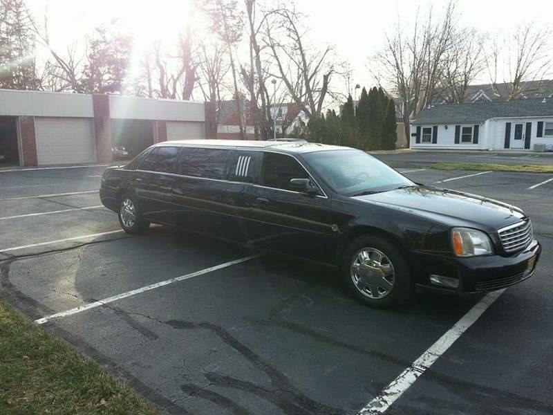 Nice Black on Black Cadillac Stretch Limousine low miles excellent condition.