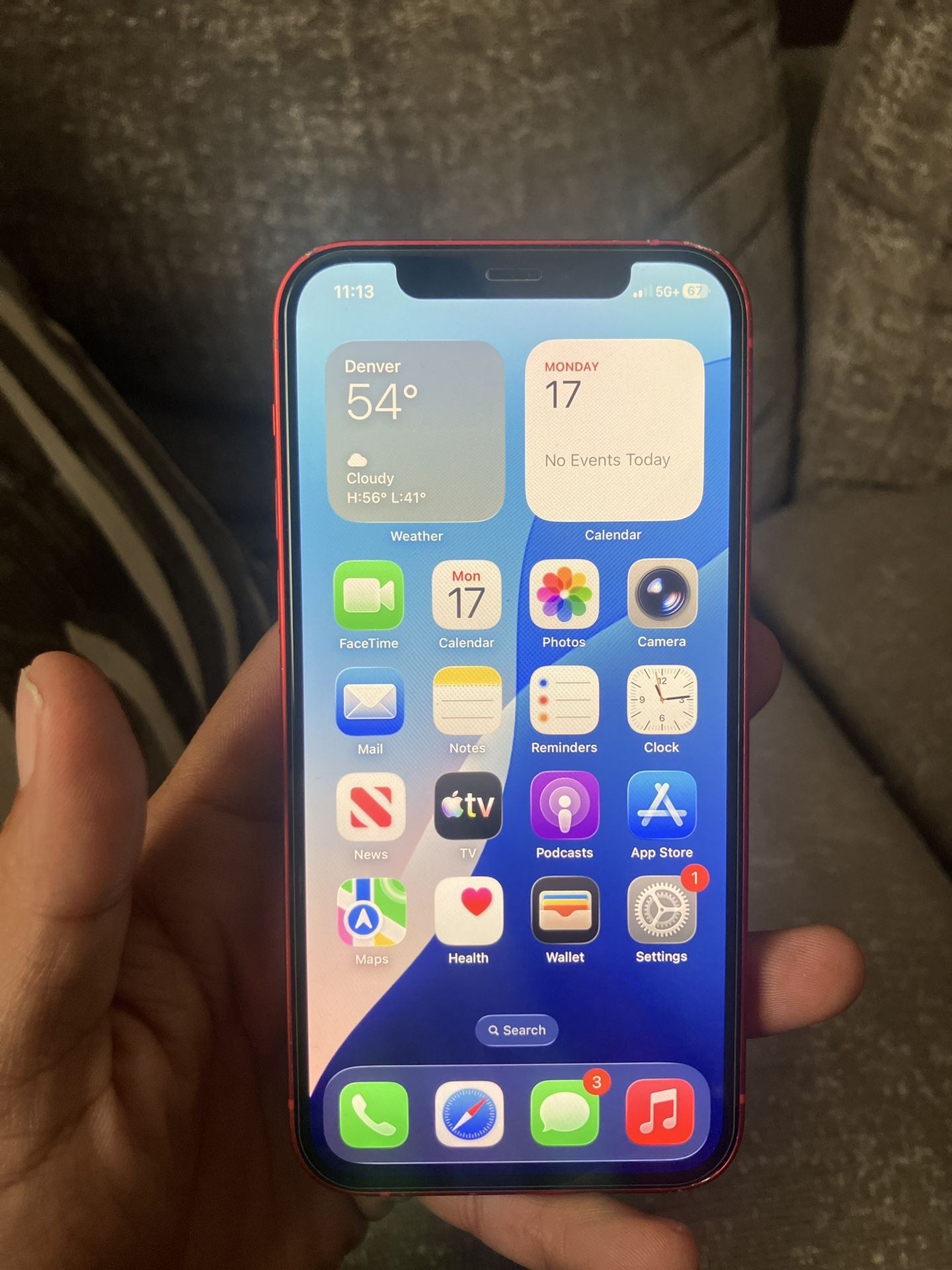 Unlocked iPhone 12 64gb. Red