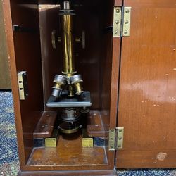Antique microscope