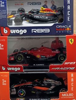F1  Oracle Red Bull .SF 23 Ferrari racing and McLaren