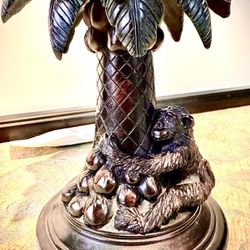 Awesome solid composite sculpture candle holder Monkey  H9.5xW5.5 inch Lbs 3.2